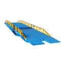 mobile truck container load unload dock ramp hydraulic yard ramp for sale